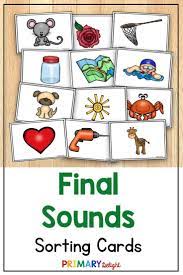 Ending Sound Cards For Kindergarten Phonemic Awareness Activities An Phonological Awareness Phonemic Awareness Kindergarten Phonological Awareness Activities