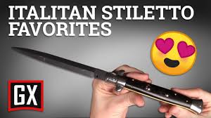 Hover over image to zoom. Italian Style Knives Huge Stiletto Selection Grindworx