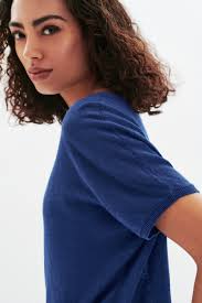 Malha mila azul real mulher