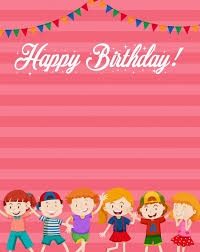 Birthday Images For Kids Download Download Children On Happy Birthday Card Background For Free In 2020 Dinosaur Birthday Invitations Printable Printable Birthday Invitations 21st Birthday Invitations