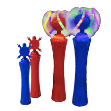 12 Packs Assorted Red And Blue Light Up Toy Orbiter Spinning Wands Magic Matt S Brilliant Blinkys