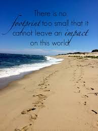 In each scene i noticed footprints in the sand. Footprints Quotes Quotesgram