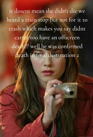 How My Wendy Have Survived at The End of Final Destination 3