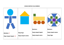 Segi empat merupakan salah satu bentuk yang paling populer dalam geometri. Corak Bentuk 2 Dimensi Worksheet