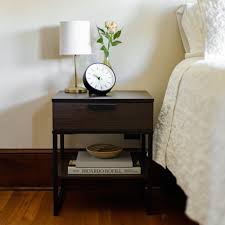 4 Basic Rules For Decorating With Bedside Tables You can choose an artisan look with distressed wood drawers and top. the spruce