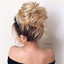 Beautiful High Bun Hairstyle For Romantic Brides High Bun Hairstyles Easy Hairstyles For Long Hair Curly Wedding Hair