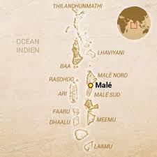 Carte Maldives Iles Maldives Maldives Ocean Indien