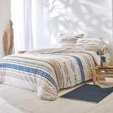 Des matières de qualité et des finitions particulièrement soignées. Parure De Lit Marin Coton Blancheporte