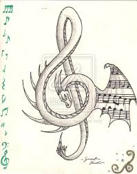 The Music Dragon By Wyvernflames On Deviantart Music Drawings Japanese Dragon Tattoo Meaning Dragon Art
