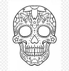 Collection of dia de los muertos coloring pages (36) printable halloween coloring pages los muertos sugar skull easy coloring pages Dia De Los Muertos Skull Coloring Pages Colored Png Image With Transparent Background Toppng