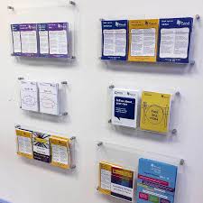 Wall mounted brochure rack office depot. Pin On Leaflet Display Solutions