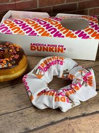 Dunkin Scrunchie And Key Fob Set In 2021 Dunkin Dunkin Donuts Dunkin Donuts Iced Coffee