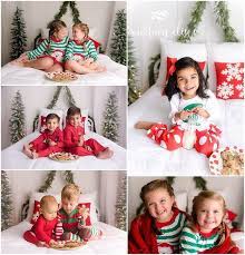 White Bed Christmas Sessions Sibling Christmas Pictures Christmas Pajama Pictures Christmas Photoshoot Kids