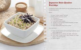 Heart Lovers Coba Yuk Keunikan Dari Quaker Oatmeal Ala Jepang Untuk Dinner Nanti Malam Resep Juga Bisa Dilihat Di Www Sayangijantungmu Oatmeal Resep Masakan