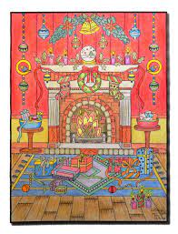 Jade Summer Christmas Coloring Book Coloured With Marco Raffine Neon Pencils Neon Fineliners G Christmas Coloring Books Painting Patterns Christmas Colors