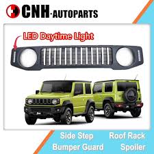 Overcome muddy pits, manoeuvre through. China Auto Accessory Sport Style Front Grille For Suzuki Jimny 2019 2020 With Led Daytime Light China Jimny Suzuki