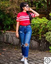 Shop for frock in india buy latest range of frock at myntra free shipping cod easy returns and exchanges. 30 Nethmi Roshel Roggars Ideas In 2021 Actresses Beauty Girl Casual Denim Outfits