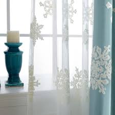 Chlwx klassische muster gardinen dekoration wohnzimmer. Amerikanische Gardine Mit Schneeflocken Muster Fur Wohnzimmer