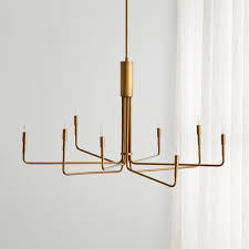 Clive Large Brass Chandelier Reviews Crate And Barrel