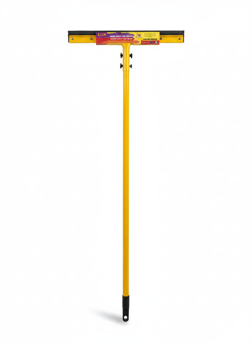Floor Wiper Yellow Steel Black Rubber 16 inches product image