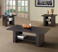 Choose a coffee table set with features to fit your needs. Coaster 3 Pc Iverson Black Coffee Table End Table Set Living Room Table Sets Coffee Table End Table Set Coffee Table