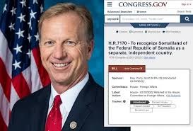 Somaliland Expresses Gratitude to Congressman Scott Perry for Advocating  Recognition Bill