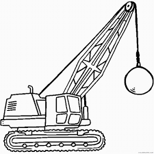 Today i talk about creating coloring book pages from your snapshots using photoshop and a wacom drawing tablet. Construction Coloring Pages Wrecking Ball Coloring4free Coloring4free Com