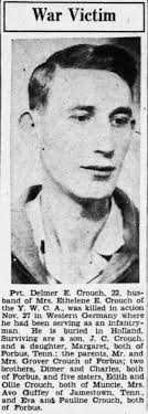 East Tennessee Veterans Memorial Association — Crouch, Delmer E.