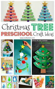 Easy Christmas Tree Crafts For Kids Red Ted Art Make Crafting With Kids Easy Fun Christmas Tree Crafts Christmas Crafts Tree Crafts