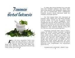 Pdf Buku Tanaman Herbal Indonesia Penulis Aserani Kurdi S Pd Prisca Anggela Academia Edu