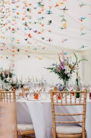 Barff Country House Wedding Colourful Fun Summer Wedding With 1000 Paper Cranes Paper Crane Wedding Paper Wedding Decorations 1000 Paper Cranes