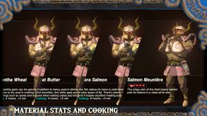 2 salmon fillets or steaks oil salt & pepper flour 1 tbs butter, melted 1 tsp soy sauce 1 tsp lemon juice. Hyrule Rebalance V7 5 The Legend Of Zelda Breath Of The Wild Wiiu Mods