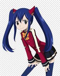 Wendy Marvell Gray Fullbuster Natsu Dragneel Erza Scarlet Abitanti di Edolas,  fairy tail, black Hair, fictional Character png | PNGEgg