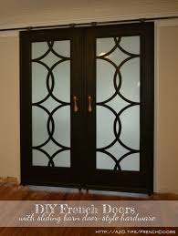 Instead of having a swinging door that gets in the way, you can even basic elements of sliding closet doors, such as wheels, door tracks, pulls, handles, and locks can be customized to add extra character and. Diy Sliding French Barn Doors With Custom Fretwork Panels