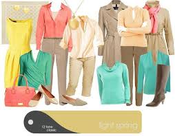 Fashion Set Light Spring Tonal Colours By True Colour International Light Spring Light Spring Colors Warm Spring Colors