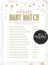 Baby Shower Games Baby Shower Girl Celebrity Baby Match Baby Shower Ideas Pink Gold Twinkle Twinkle Li Celebrity Babies Celebrity Baby Pictures Baby Star