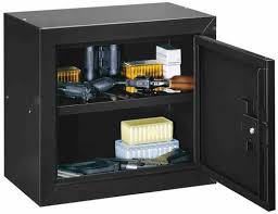 It holds up to 10 rifles. Sentinel 1 5 Cu Ft Capacity Black Steel Pistol Ammo Cabinet With Key Lock Cabinet Locker Storage Home Organization