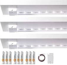 This board also shows our different wall rail finishes, anodised aluminium, black and white. Luminoodle Under Cabinet Lighting Click Led Light Strip For Shelves Kitchen Cabinets Furniture 3 Pack Includes Power Button Tape Adhesive Daylight White 5000k Amazon Com