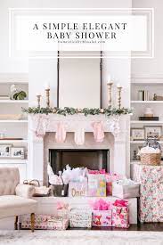 A Simple Elegant Baby Shower Domestically Blissful