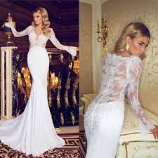 For instance, cocomelody provides lace. Sexy Sheer Back Long Sleeve Lace Mermaid Wedding Dress Mermaid Lace Bridal Gown Long Sleeve Lace Mermaid Bride Dress Prom Dress Shop Online Store Powered By Storenvy