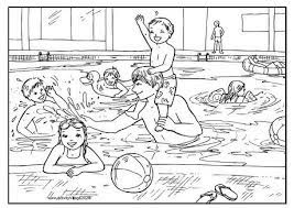 A collection of free printable coloring pages. Pool Coloring Page Bmo Show