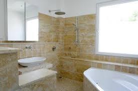 Travertin bodenfliese und passende waschbecken. Traumbader Mit Naturstein Travertin Der Fliesenonkel