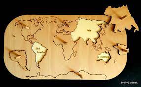 Mapa Sveta Vkladacka Kids Wooden Toys Wood Toys Diy Toys