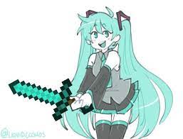 Miku Says Protect Trans Rights And Play Minecraft Hatsune Miku Hatsune Vocaloid Characters