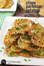 Crazy Delicious Recipes You Have To Try Crispy Parmesan Potatoes Recipes Potato Side Dishes
