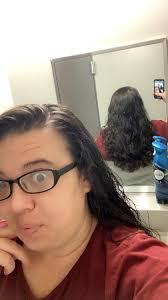 Haircut after mental breakdown in bathroom