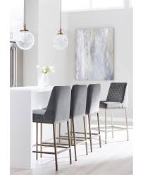 Full assortment of exclusive products found only at our official site. Furniture Cambridge Velvet Stool 4 Pc Set 4 Grey Counter Stools Reviews Furniture Macy S In 2021 Dining Room Furniture Collections Kitchen Stools With Back Chairs For Kitchen Island