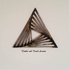 3d Metal Triangles Metal Wall Decor Welded Metal Art Geometric Abstract Manly Decor Modern Geometric Reclaimed Metal Junk Art Heated Metal Art Welded Metal Wall Decor Metal Walls