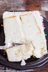 White Cake Recipe Via Tastesoflizzyt In 2020 Homemade Cake Recipes Fluffy Vanilla Cake Recipe Best Vanilla Cake Recipe