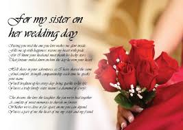 Personalised Poem Poetry For My Sister Bride On Her Wedding Day Laminated Wedding Poems Wedding Speech Sister Wedding Speeches